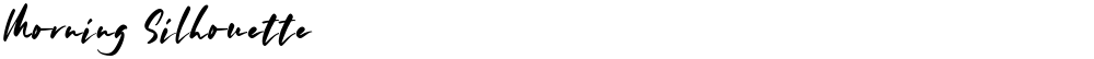 Morning Silhouette