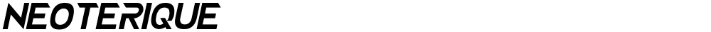 NEOTERIQUE
