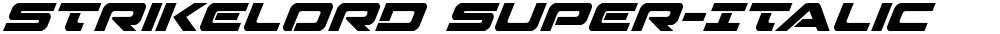 Strikelord Super-Italic