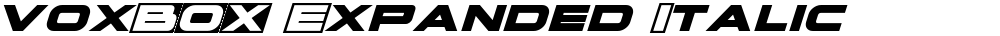 voxBOX Expanded Italic