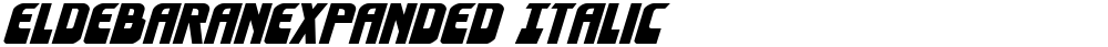 EldebaranExpanded Italic