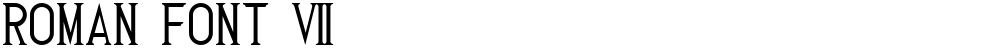 Roman Font 7