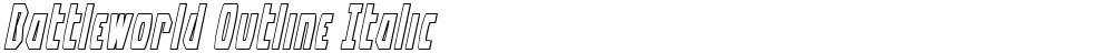 Battleworld Outline Italic
