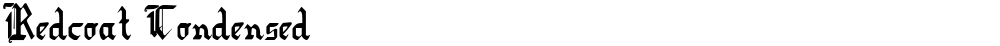 Redcoat Condensed