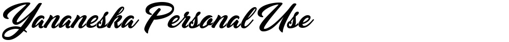 Yananeska Personal Use