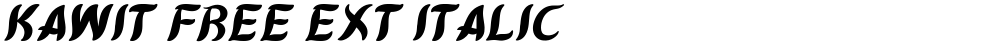 Kawit Free Ext Italic