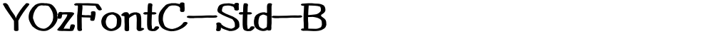 YOzFontC-Std-B