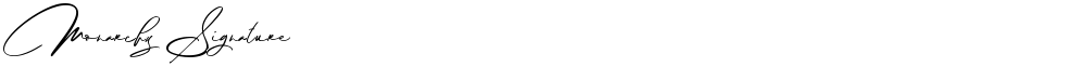 Monarchy Signature