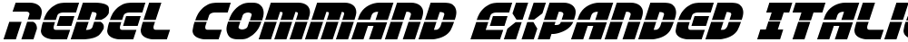 Rebel Command Expanded Italic
