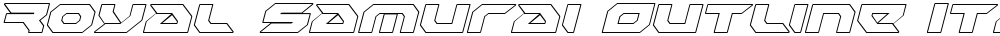 Royal Samurai Outline Italic