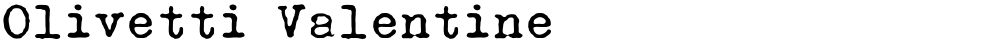 Olivetti Valentine