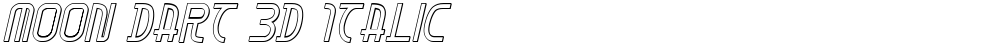 Moon Dart 3D Italic