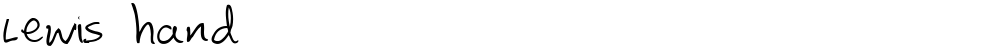 Lewis hand