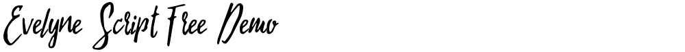 Evelyne Script Free Demo