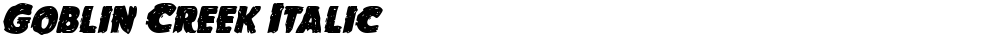 Goblin Creek Italic