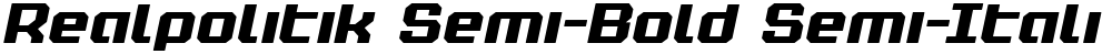 Realpolitik Semi-Bold Semi-Italic