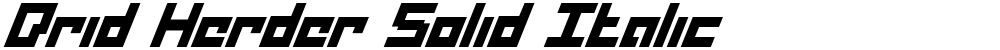 Drid Herder Solid Italic