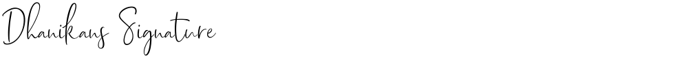 Dhanikans Signature