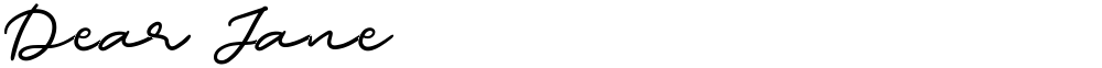 Dear Jane
