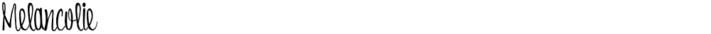 Melancolie