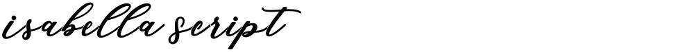 Isabella Script