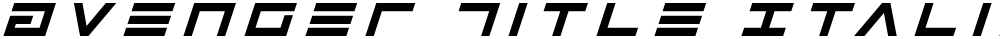 Avenger Title Italic