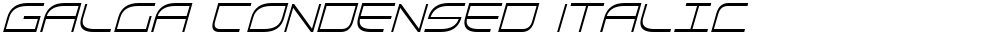 Galga Condensed Italic