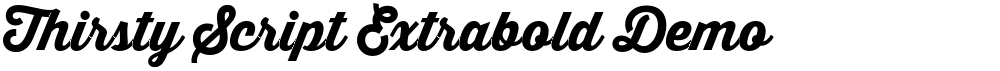 Thirsty Script Extrabold Demo