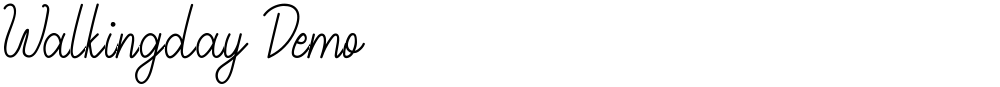 Walkingday Demo