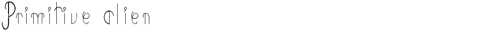 Primitive Alien