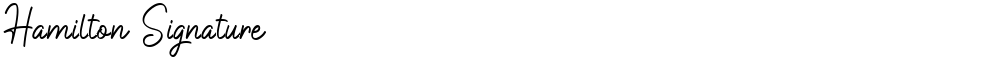 Hamilton Signature