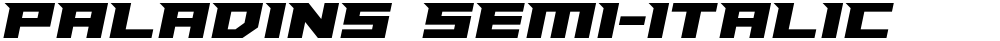 Paladins Semi-Italic