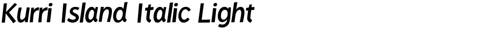 Kurri Island Italic Light