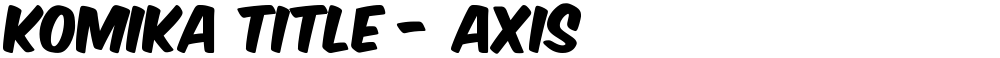 Komika Title - Axis