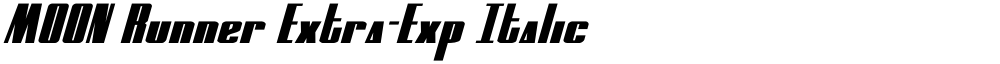 MOON Runner Extra-Exp Italic