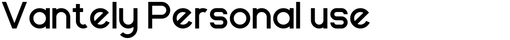 Vantely Personal use