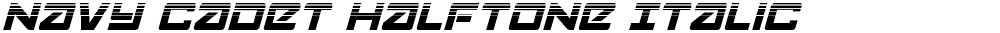 Navy Cadet Halftone Italic