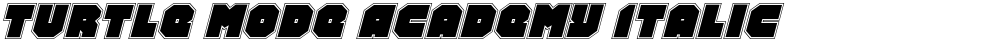 Turtle Mode Academy Italic