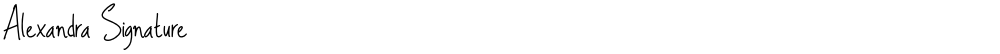 Alexandra Signature