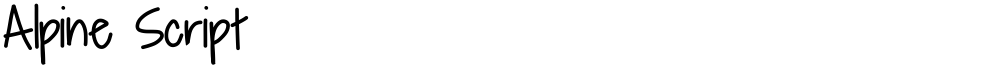 Alpine Script