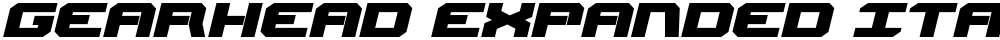 Gearhead Expanded Italic