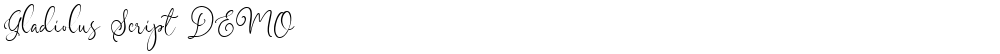 Gladiolus Script DEMO