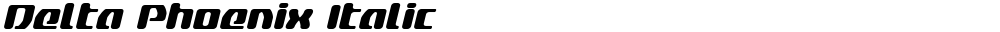 Delta Phoenix Italic