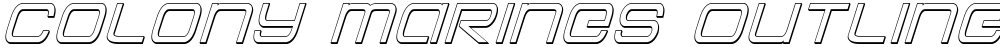 Colony Marines Outline Italic