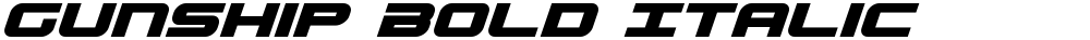 Gunship Bold Italic