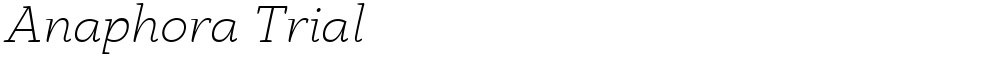 Anaphora Trial