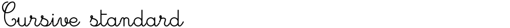 Cursive standard