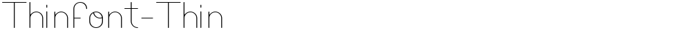 Thinfont-Thin