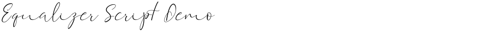 Equalizer Script Demo