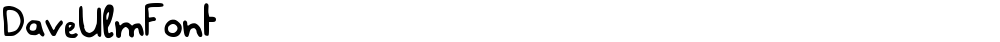 DaveUlmFont
